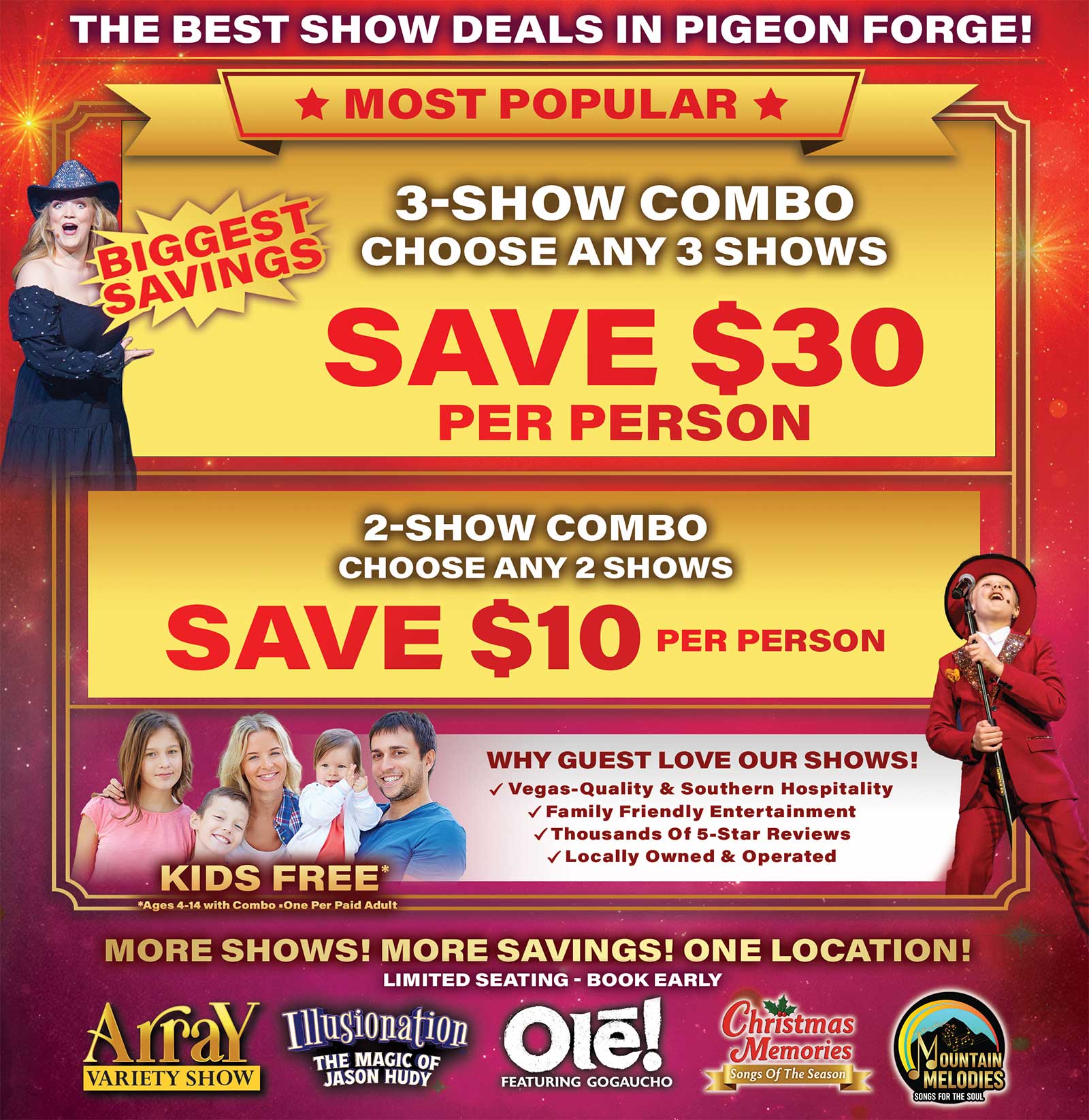 Pigeon Forge Show Discount Tickets